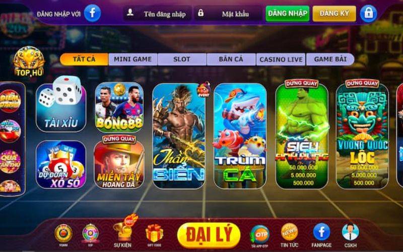 Top game hấp dẫn tại NagaVip