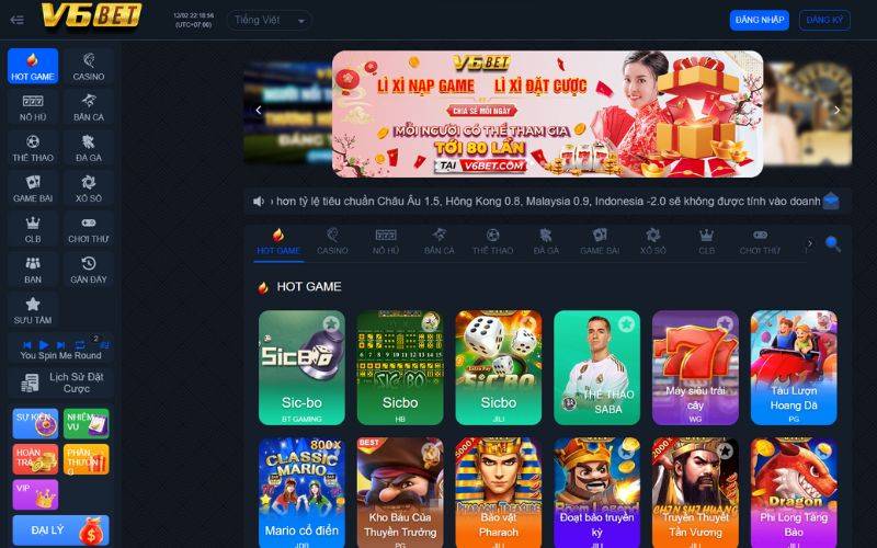 V6BET – Nhà cái cá cược trực tuyến vươn tầm châu lục